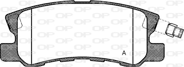 OPEN PARTS Bremžu uzliku kompl., Disku bremzes BPA0803.02